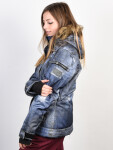 Rehall JESSIE-R-fur blue denim used zimní dámská bunda - XS