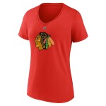 Fanatics Dámské tričko Connor Bedard #98 Chicago Blackhawks Draft 2023 Stack Logo Name Number V-Neck Red Velikost: