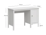 ARTEN (NANO Systems s.r.o.) PC stůl OLE-1D/115 (Bílá) PC-STUL-OLE-1D-115