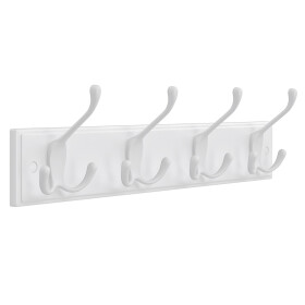 Věšák, dřevo, bílá, ABP-E1030 WT