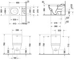 DURAVIT - Starck 3 WC kombi mísa, s WonderGliss, bílá 01260900001