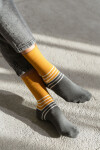 Dvoubarevné ponožky 078-172 Mustard - Více 39/42
