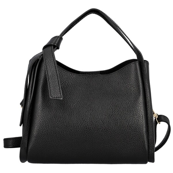 Luxusní dámská kožená kabelka do ruky Roswita, černá