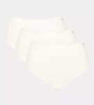 Dámské kalhotky GO Daily Cotton Highwaist 3P - WHITE - bílé 00GZ - SLOGGI WHITE XXL