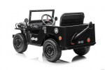 Mamido Dětský elektrický vojenský Jeep Willys 4x4 černý