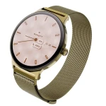 Garett Verona 2 zlatá / Chytré hodinky / AMOLED / Bluetooth hovory / IP68 / MESH řemínek (VERONA_2_MESH_GLD)