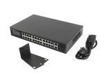 Lanberg RSFE-24P-2C-360 V2 / Switch / 24x PoE+ 100 Mbps / 2x Combo Gigabit / 360W / Unmanaged / rack 19" (RSFE-24P-2C-360)