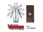 VICTORINOX Kleště SwissTool Spirit X Plus s ráčnou v koženém pouzdře (3.0235.L)
