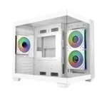 Cooler Master Elite 481 Wood bílá / PC skříň / Mid Tower / ATX / 2x USB-A 3.0 / 1x USB-C 3.2 Gen2x2 / 3x 120mm ARGB (E481-WHNN-S00)