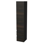 Koupelnová skříňka vysoká SAT Cube Way 32,5x163x33 cm hnědá mat CUBE3DV351DL2ZHP CUBE3DV351DL2ZHP