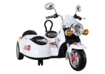 Mamido Dětská elektrická motorka Chopper s postranním vozíkem černá