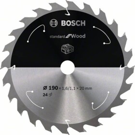 Bosch Accessories Bosch 2608837704 tvrdokovový pilový kotouč 190 x 20 mm Počet zubů (na palec): 24 1 ks