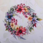 Středový ubrus SPRING FLOWERS 85 x 85 cm