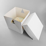 Cake star dortová krabice JOY bílá nepromastitelná 30x30x30cm balení 10ks