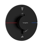 HANSGROHE - Sprchový set s termostatem pod omítku, s tělesem, průměr 25 cm, 3 proudy, matná černá SANI21HHH406