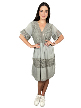 HOSH Šaty Marilou Velikost: UNI, Barva: Hnědá