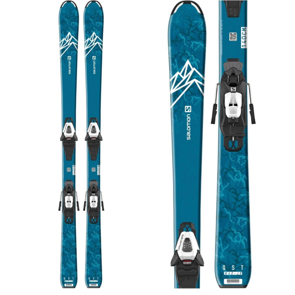 Sjezdové lyže Salomon QST max Jr. + vázání 7,5 použité délka: 140