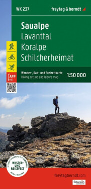 Saualpe 1:50 000 / cykloturistická + volnočasová mapa