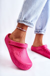 Dámské světlé pantofle Big Star II275007 fuchsie 36