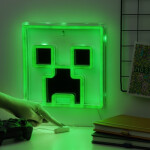 Světlo Minecraft Creeper neon