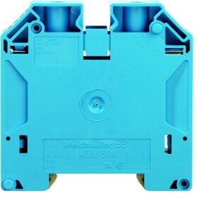 W-Series, Feed-through terminal, Rated cross-section: 50 mm², Screw connection, Blue WDU 50N BL 1820850000-10 Weidmüller 10 ks