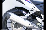 Honda Cb500F 13-18, Cb500X 13-18, Cbr500R 13-18 Zadní blatník - Matná černá-stříbrná mřížka