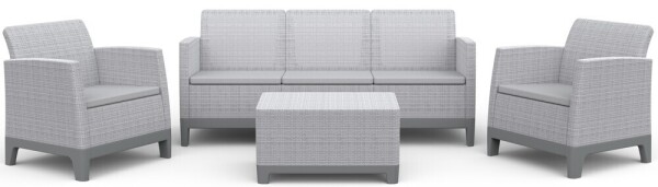 KETER SCANDI FORMA 3 SEATERS SET - Ash grey/Storm grey