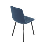 Jídelní židle, modrá, sametová látka, DCL-973 BLUE4