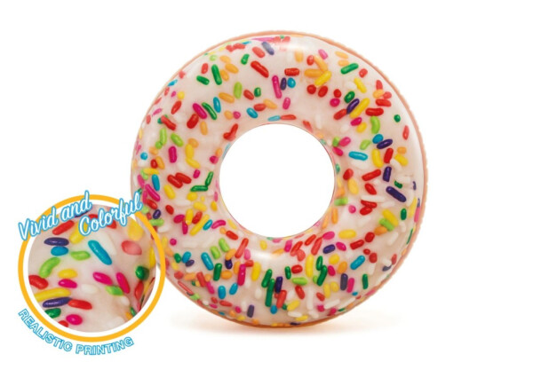 Nafukovací kruh donut s posypem 1,14m - Alltoys Intex