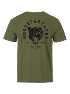 Horsefeathers ROAR II LODEN GREEN pánské tričko s krátkým rukávem - XL