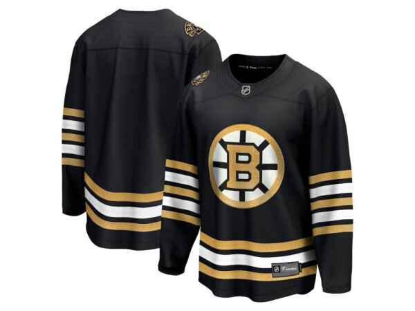 Outerstuff Dětský Dres Boston Bruins Black 100th Anniversary Replica Jersey Velikost: