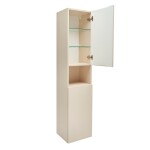 Koupelnová skříňka vysoká SAT Feel 36x165x32 cm béžová mat SATFEELV36BE SATFEELV36BE