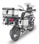 Ala56A stříbrný horní kufr Givi Trekker Alaska celohliníkový (Monokey topcase), objem 56 ltr.