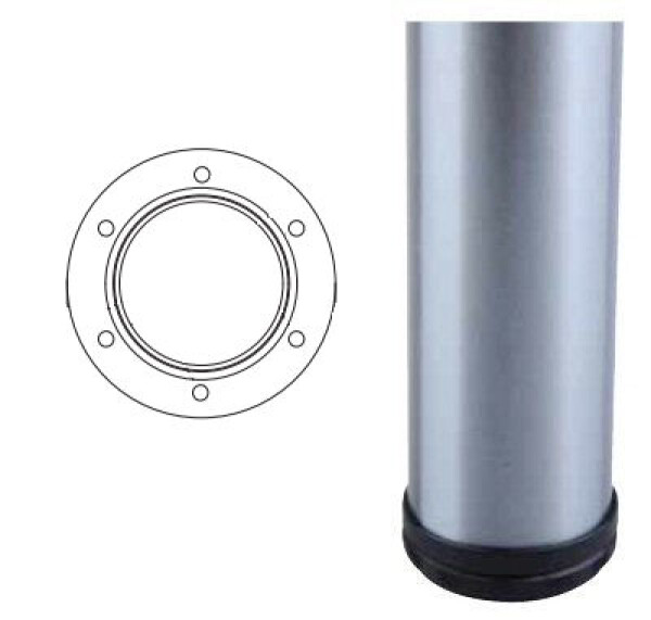 Strong stolová noha imitace nerezi 820x60 (290676)