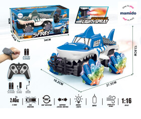 Mamido Auto na dálkové ovládání RC 1:16 Shark Stunt modré, Watch Control