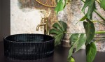REA - Umyvadlo na desku Ingrid Black REA-U6800