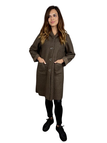 HOSH Kabát Elvane Velikost: UNI, Barva: Tmavě hnědá