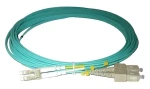 XtendLan LC-SC 2m / Optický patch kabel / 50/125 OM3 / Duplex / LS0H bez halogenu (FOP-LCSC-D-2-50-OM3)