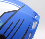 Helma na moto Xrc Loomis wht/blk/blue/fluo - L / modrá