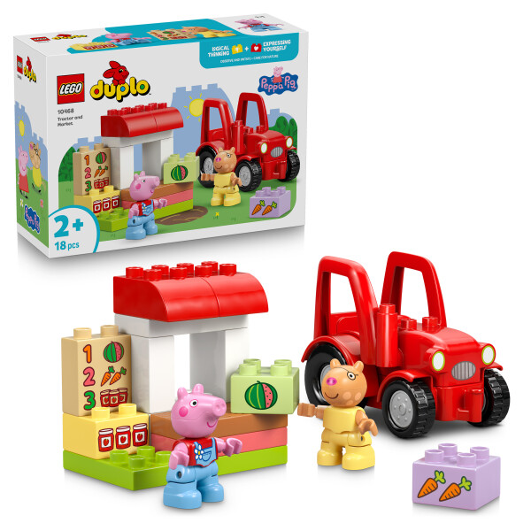 LEGO® DUPLO® Prasátko Peppa 10468 Traktor a tržnice