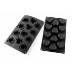 Dortisimo Silikonová forma na pečení/na mražené dezerty Srdíčka (na 15 ks) 16,5 cm