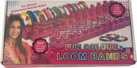 Kreativní sada na výrobu náramků Loom Band 600 ks