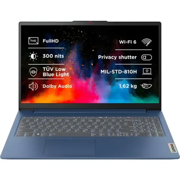 Lenovo IdeaPad Slim 3 15ABR8 modrá / 15.6" FHD / AMD Ryzen 5 5625U 2.3GHz / 8GB / 512GB SSD / AMD Radeon / W11H (198158740968)