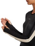 ICEBREAKER Wmns 200 Oasis+ LS Crewe, Black/Jet Heather/Undyed/Cb velikost: S