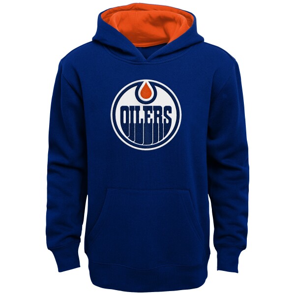 Outerstuff Dětská mikina Edmonton Oilers NHL Prime Po Flc Hood Home Velikost: Dětské L (13 - 14 let)