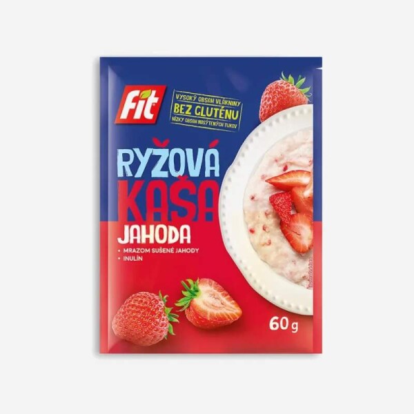 Fit Rýžová kaše Jahoda 60g