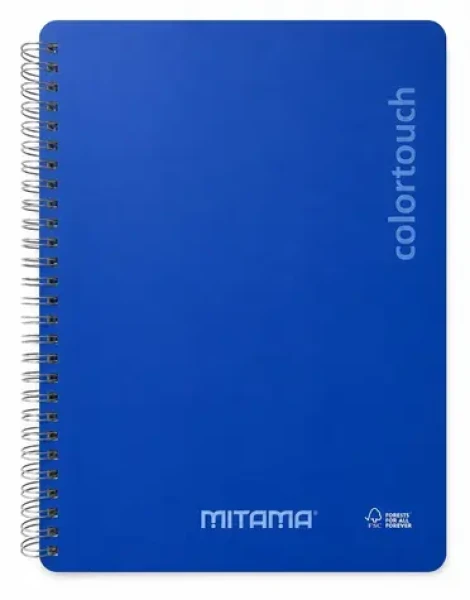 Mitama i-Note modrá / Spirálový sešit / 18,5×24 cm / linkovaný / 90 listů (62283-90206)