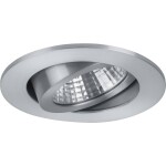 Paulmann 92907 Whirl LED vestavné svítidlo, LED, pevně vestavěné LED, 4.9 W, hliník (kartáčovaný), saténová, sada 3 ks