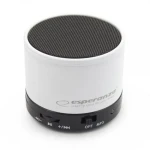 Esperanza EP115W RITMO bílá / Bluetooth reproduktor / 3W / 5V / 300mAh / BT 2.1+EDR / FM-radio / Mini USB / microSD (EP115W - 5901299909195)