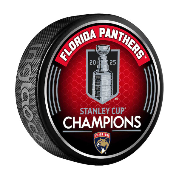 Fanatics Puk Florida Panthers NHL 2025 Stanley Cup Champions Roster Logo Hockey Puck